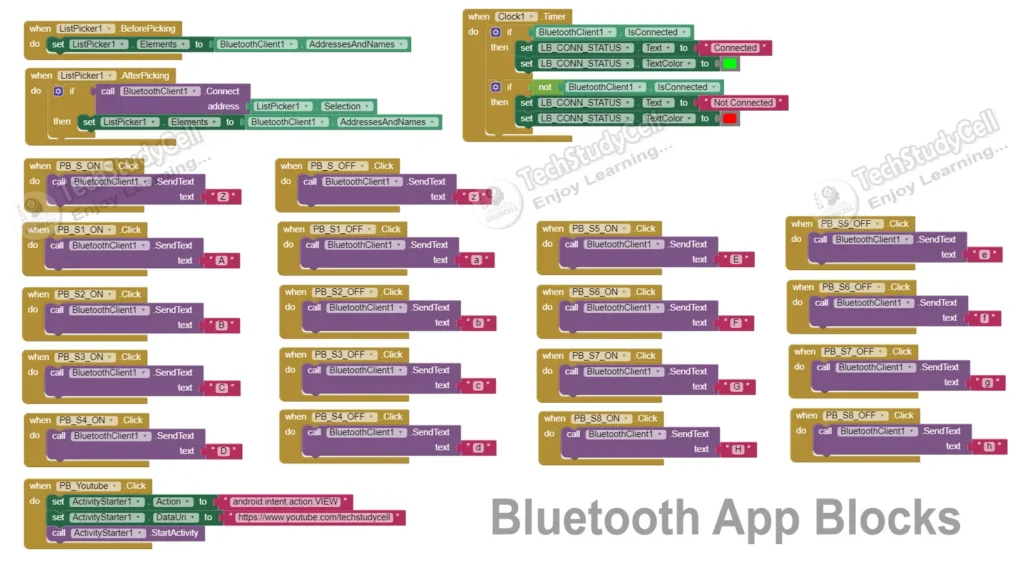 Bluetooth app v1 blocks