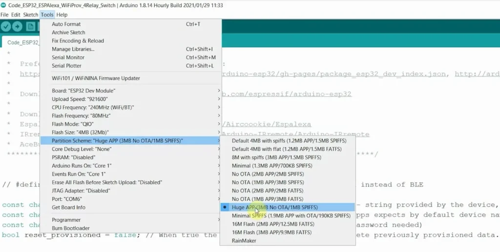 Program ESP32