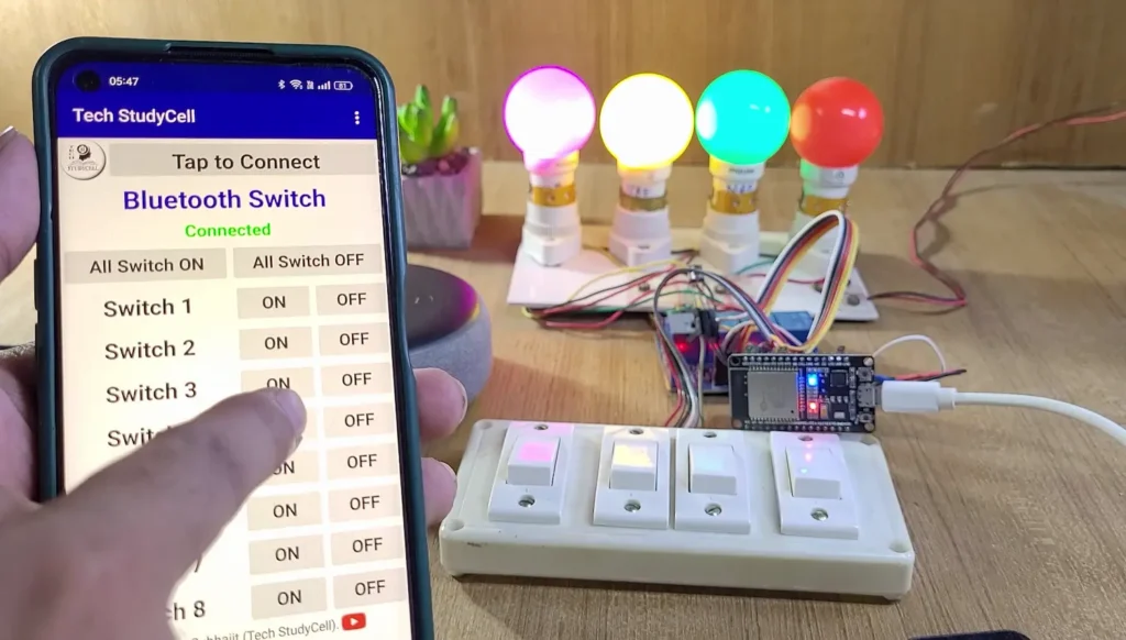 ESP32 Smart Home System With Alexa App & Manual Switches 