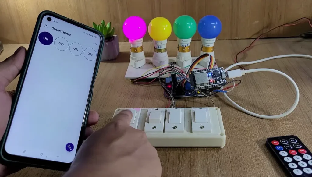 Control Relays with Blynk IoT & Bluetooth App