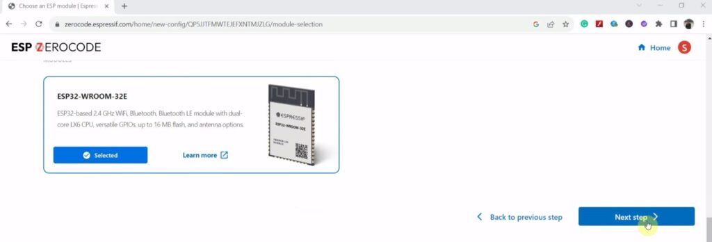 ESP ZeroCode setup step-8