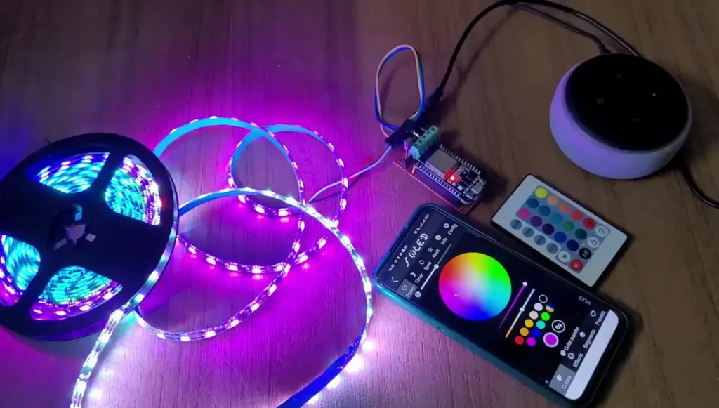 Control RGB LED Strip using  Echo Alexa and NodeMCU