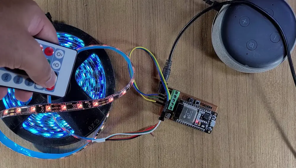 Control LEDs with IR remote