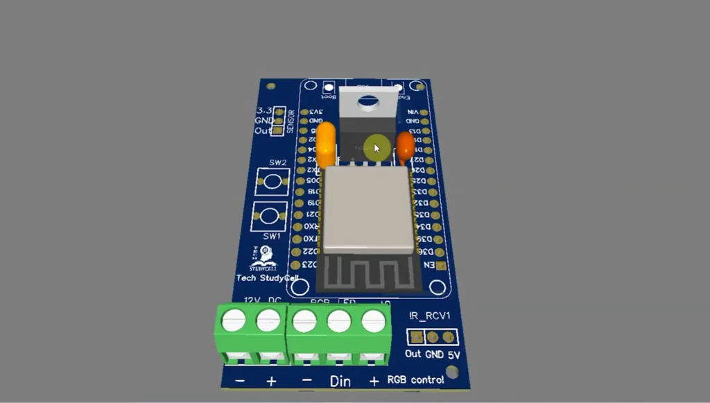 PCB for this ESP32 WLED project