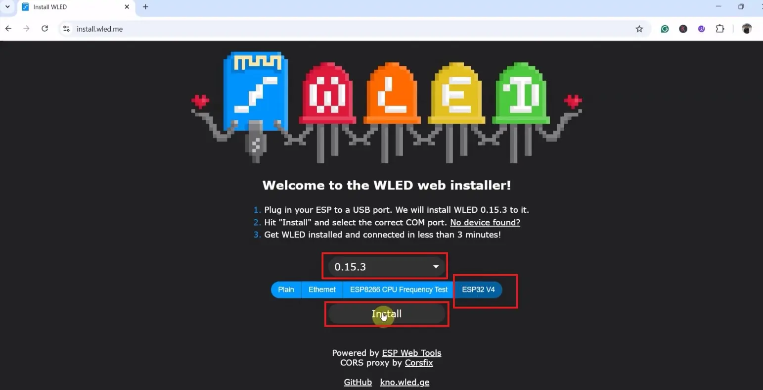 Steps to Install WLED
