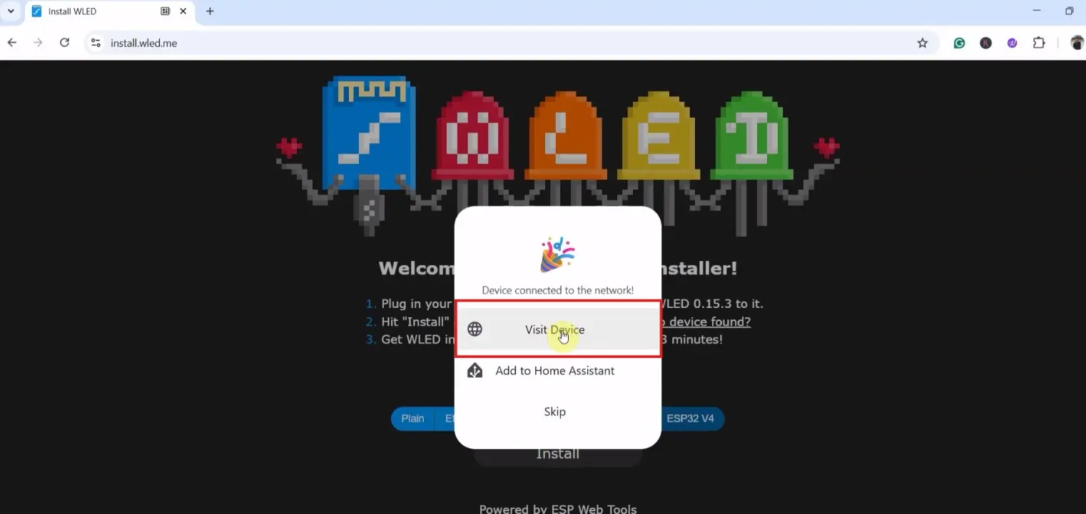 Steps to Install WLED p10