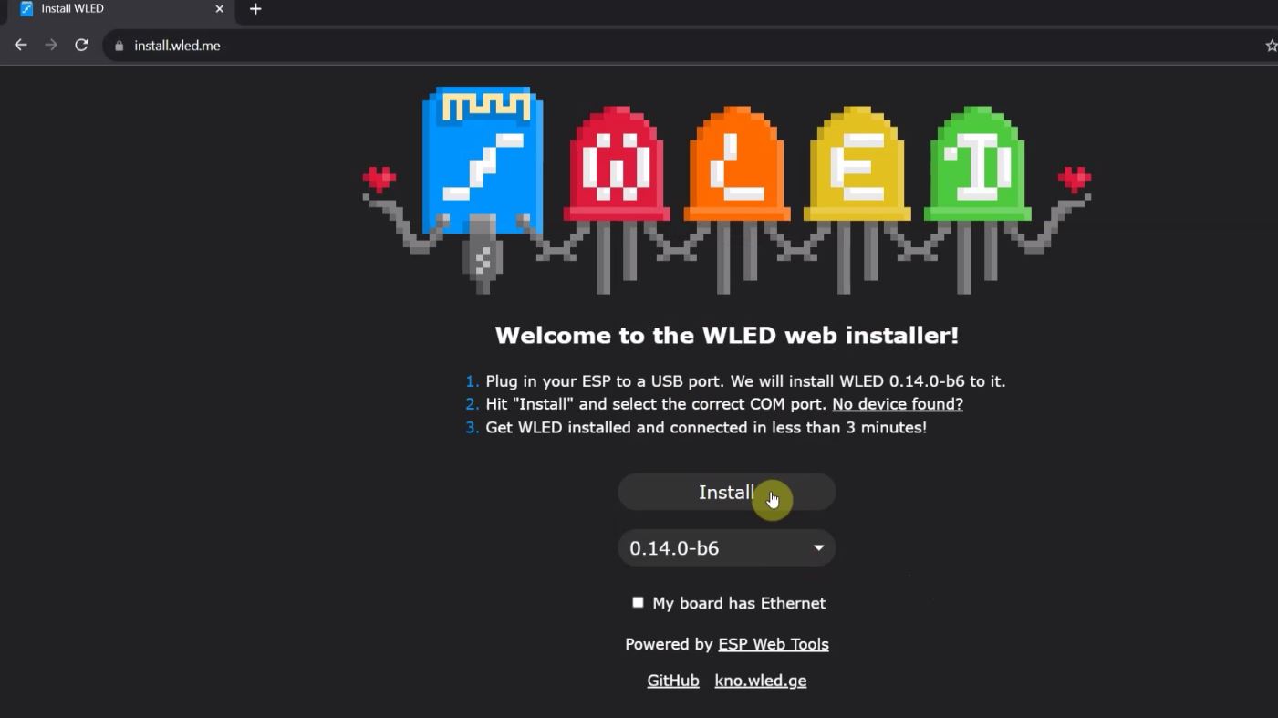 WLED Web Installer
