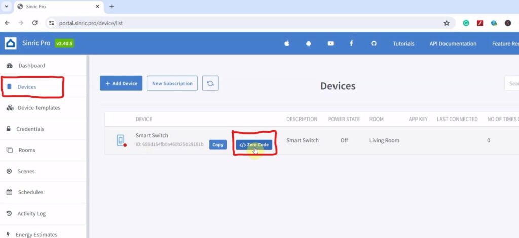 Sinric Pro for ESP8266 9