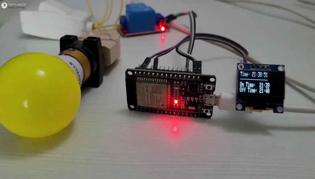 ESP32 Internal RTC Timer control Relay