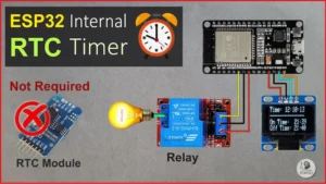 ESP32 Internal RTC Timer Control Relay