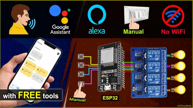 ESP32 project using Google Assistant Alexa