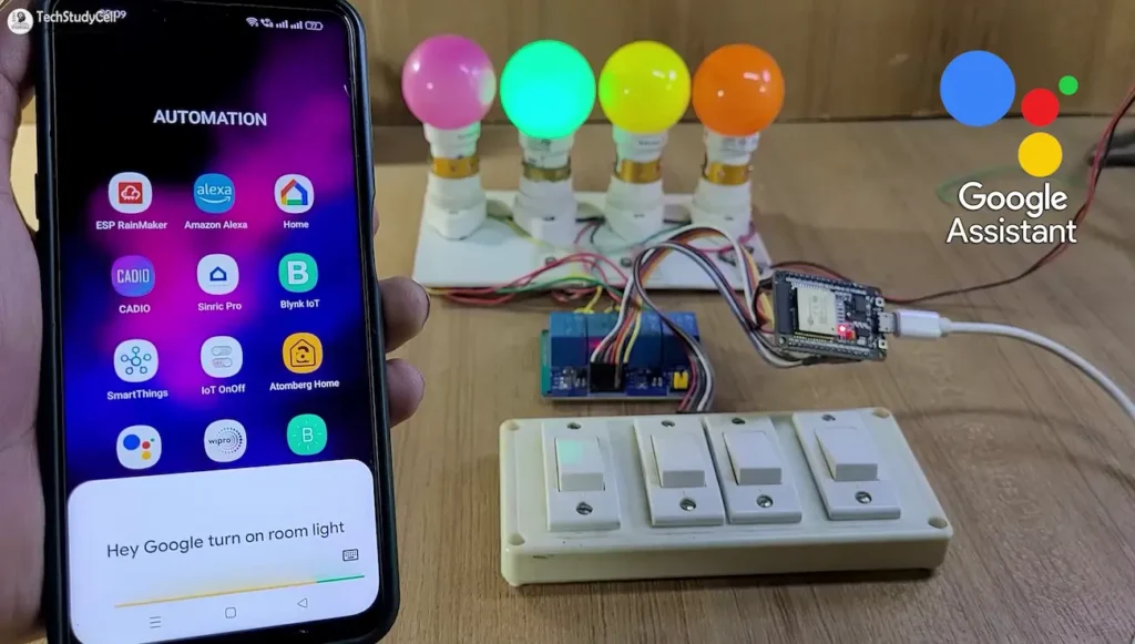 ESP32 Control Relays with Google Assistant