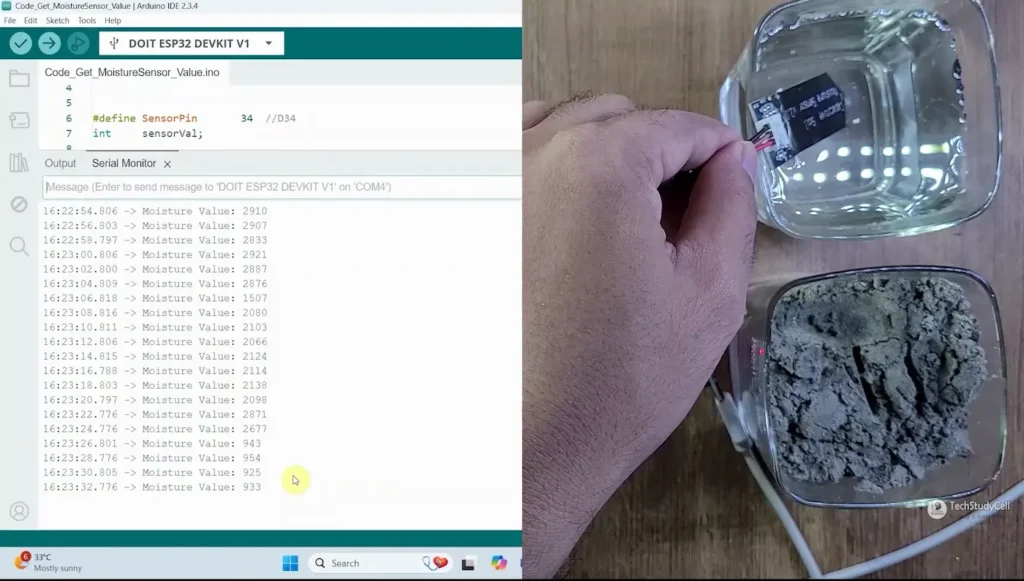 Plant Monitoring System using ESP32 P14