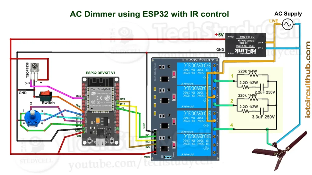 Circuit Diagram of the ESP32 Fan Regulator