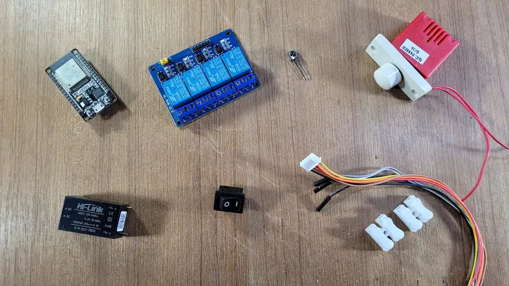 Required Components for ESP32 AC Dimmer Project