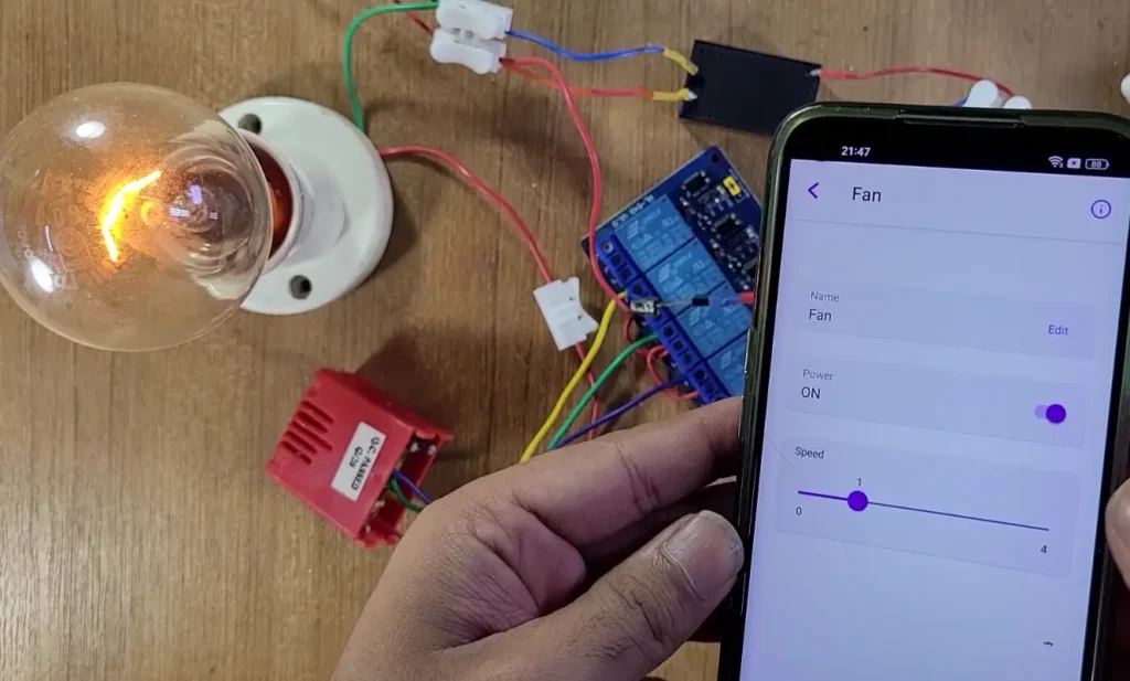 Testing the ESP32 AC Dimmer circuit