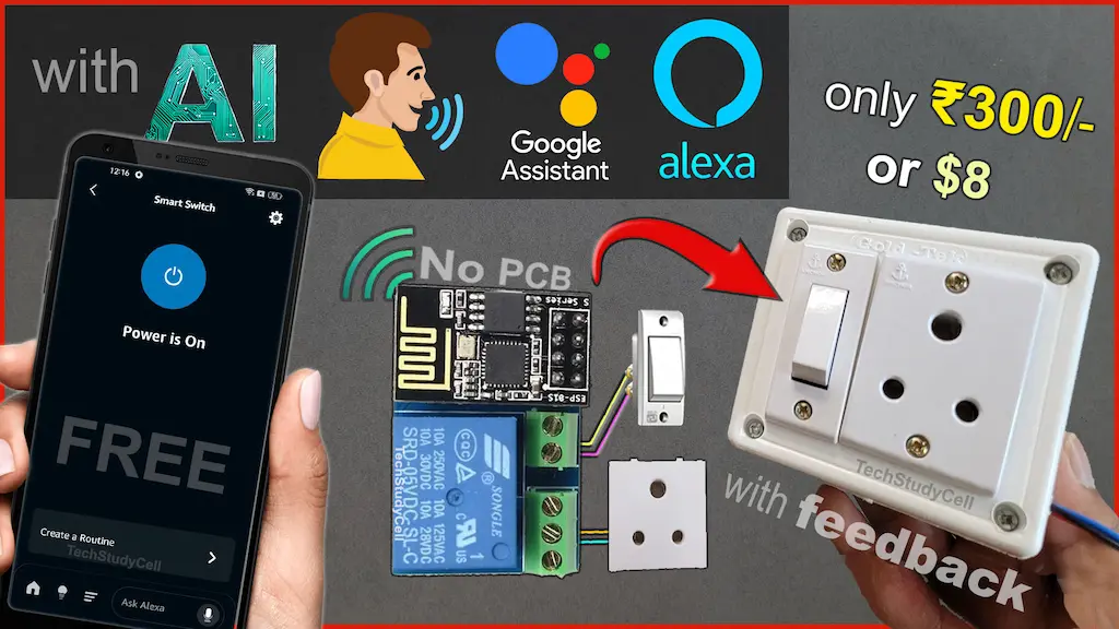 ESP01 ESP8266 IoT Project – Sinric Google & Alexa Relay control