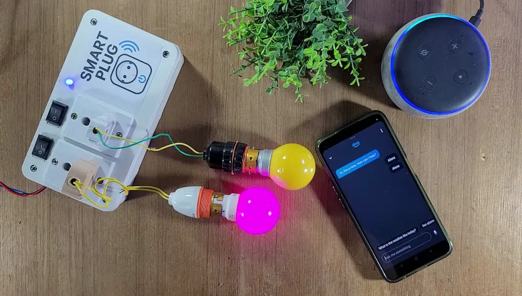 ESP8266 Tasmota Alexa Smart Plug p3 control relays with Amazon Alexa voice commands