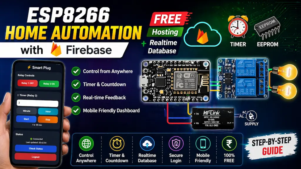 ESP8266 Firebase home automation