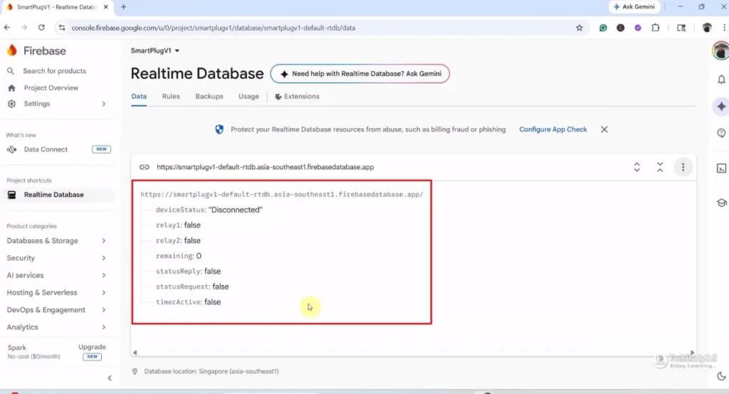 Real-Time Database Structure