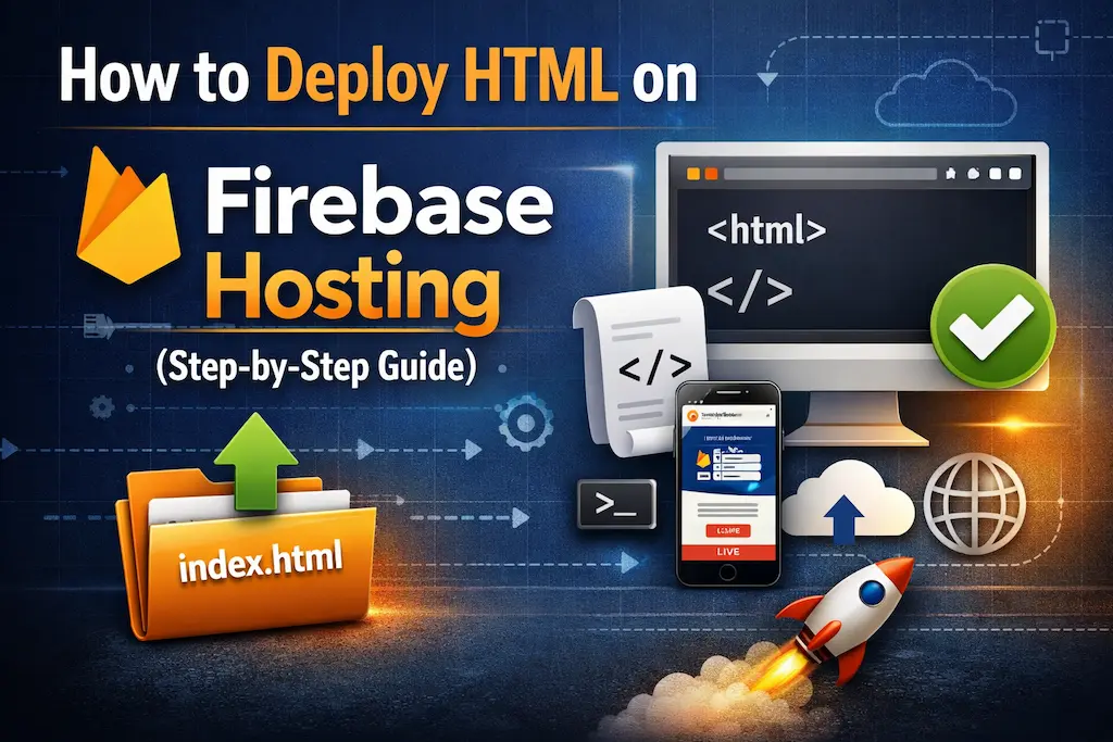 HTML deployment with Firebase tutorial