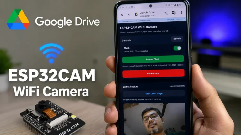 ESP32 CAM WiFi Camera with Google Drive p0 ESP32-CAM WiFi Camera with Google Drive Dashboard - FREE