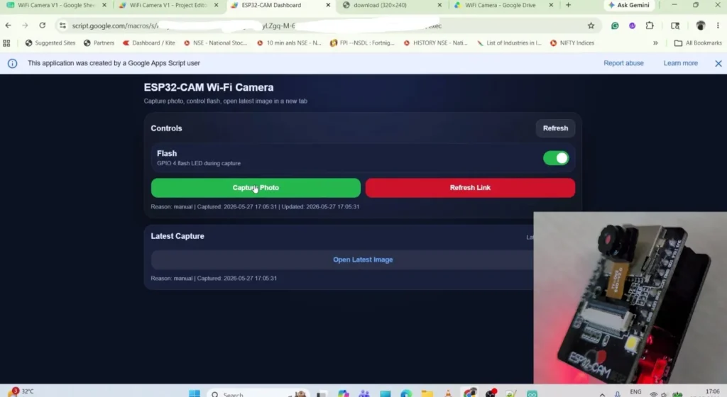 ESP32 CAM WiFi Camera with Google Drive p7 ESP32 CAM WiFi Camera with Google Drive p7
