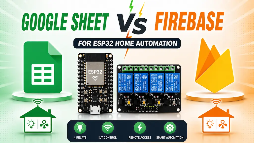 Home Automation using ESP32 Google Sheets & Apps Script