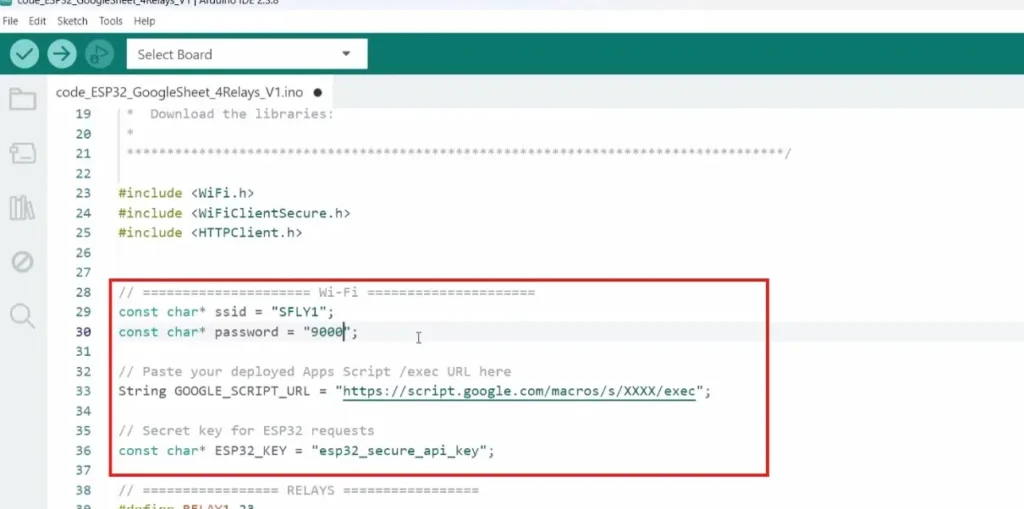 ESP32 Google Sheets project p6