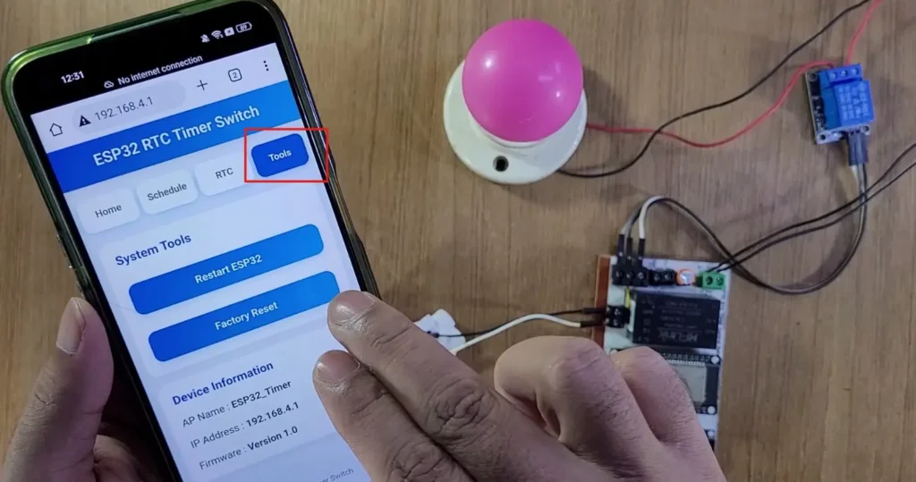 ESP32 RTC Timer Relay p10
