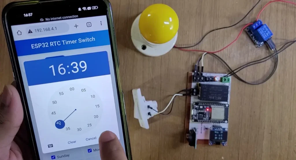 Features of the ESP32 RTC Timer Relay Switch