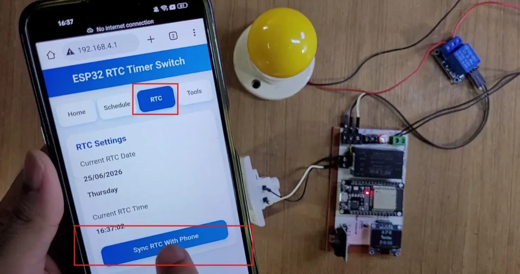 ESP32 RTC Timer Relay p4