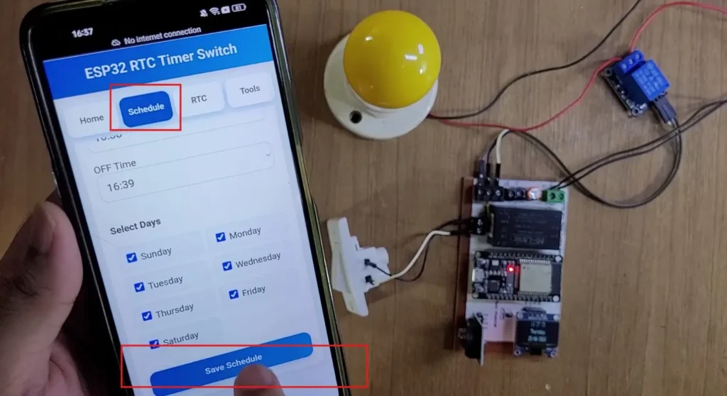 ESP32 RTC Timer Relay p5