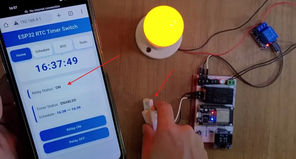 ESP32 RTC Timer Relay p7