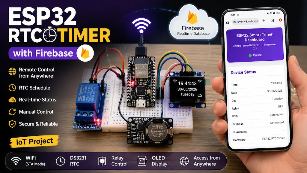 ESP32 RTC Timer with DS3231 module