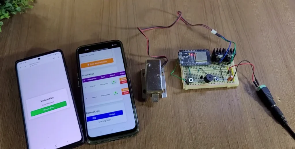 esp32 smart door lock offline virtual keys p2 ESP32 Smart Door Lock: Offline DIY Project